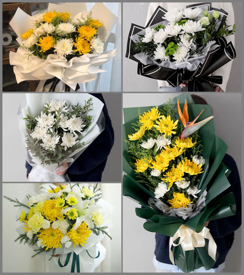 河南南阳卧龙区卧龙岗街道潘庄村社区白事花束代送